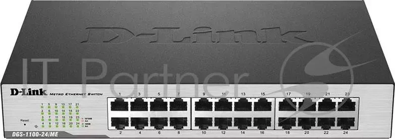 Коммутатор D-LINK D Link DGS 1100 24/ME/B1A, 24 port 10/100/1000Base T EasySmart switch