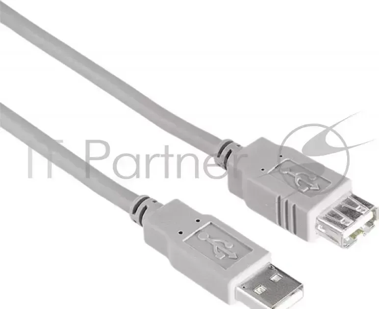 Кабель Hama H-53726 USB 2.0 A-A (m-f) удлинительный 2.5 м серый HAMA м