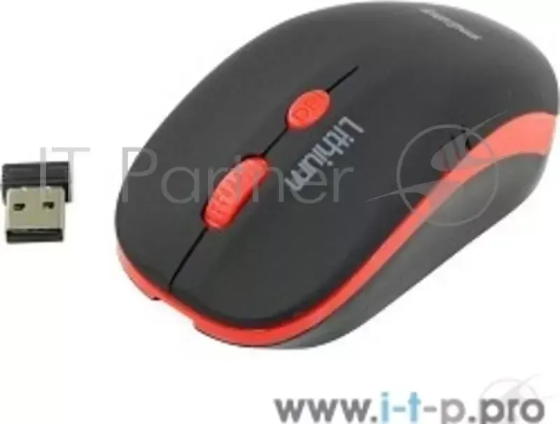 Мышь беспроводная с зарядкой от USB Smartbuy ONE 344CAG черно-красная SBM-344CAG-KR Smart Buy Клавиатуры, мыши