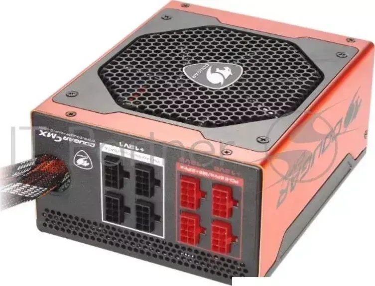 Блок питания Cougar CMX1200, 1200W, 80 Plus Bronze , вентилятор 14cm, Cable Management, Active PFC, EU Power cord, SATA*10, PCI E 6 2 P*6, ATX/ EPS