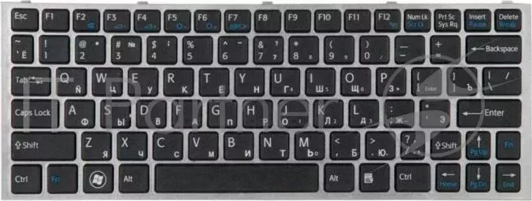 Клавиатура [ SONY Vaio VPC YB Black buttons, black frame A1803985A