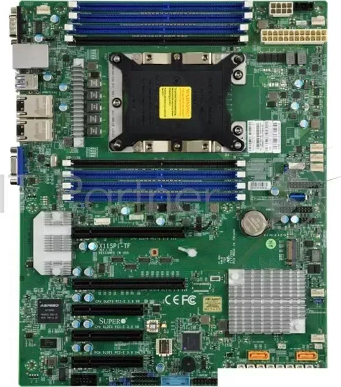 Материнская плата Supermicro MB Motherboard X11SPI TF B Xeon Dual Socket S3647 C622 Max.1TB PCIE ATX