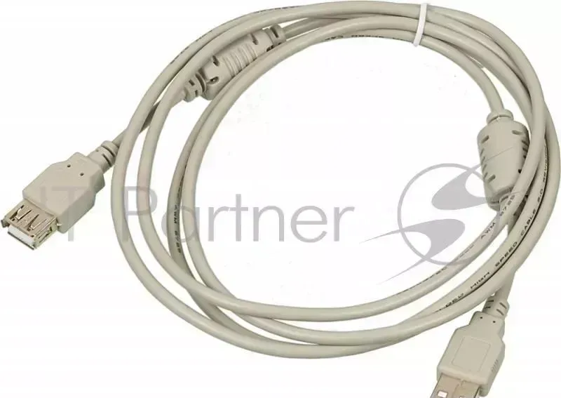 Кабель-удлинитель USB2.0 USB2.0-AM-AF-1.8M-MG USB A (m)/USB A (f) 1.8м феррит.кольца Behpex -удлинитель -AM-AF-1.8M-MG A (m)/ A