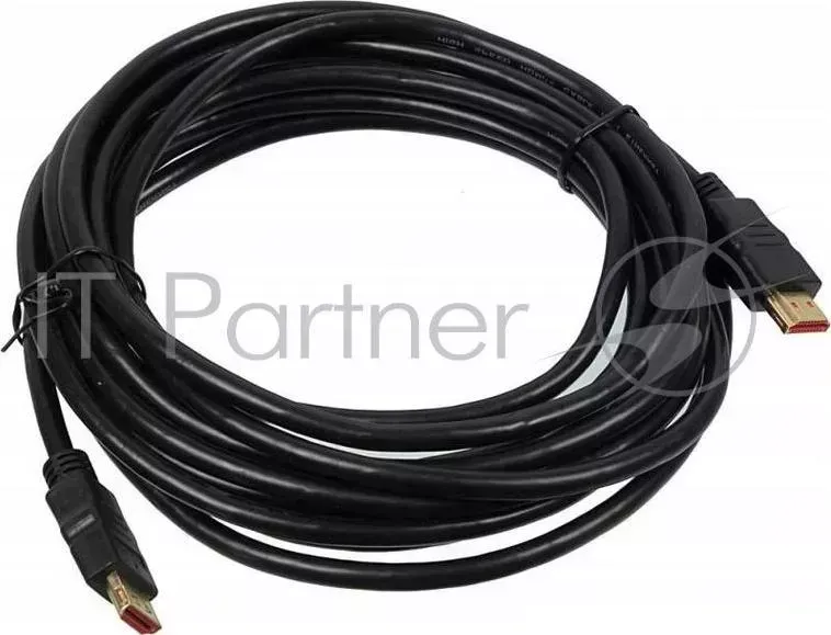 Кабель аудио-видео Buro HDMI (m)/HDMI (m) 5м. Позолоченные контакты черный (BHP HDMI V1.4 5M LOCK) BURO -видео / 5M