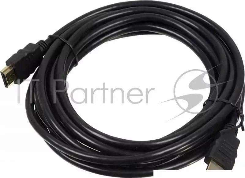 Кабель аудио-видео High Speed ver.1.4 HDMI m /HDMI m 5м. Позолоченные контакты черный