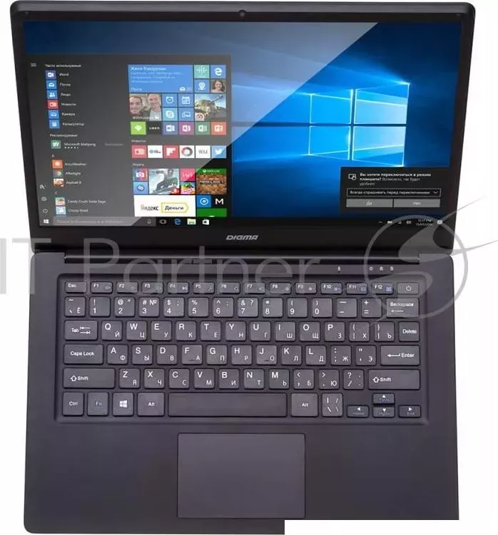 Ноутбук DIGMA CITI E400 Atom X5 Z8350/4Gb/SSD32Gb 64Gb/Intel HD Graphics 400/14.1"/IPS/FHD 1920x1080 /Windows 10/black/WiFi/BT/Cam/9000mAh