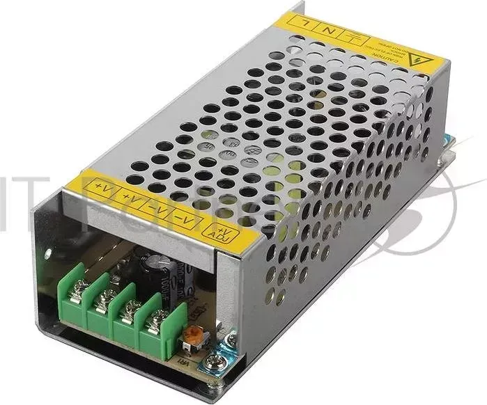 Блок питания ORIENT PB-20U2, OUTPUT: 12V DC 10A, стабилизированный, защита от КЗ и перегрузки (Imax~11A), регулятор напряжения, 2 выхода, металлически ORIENT DC и 2
