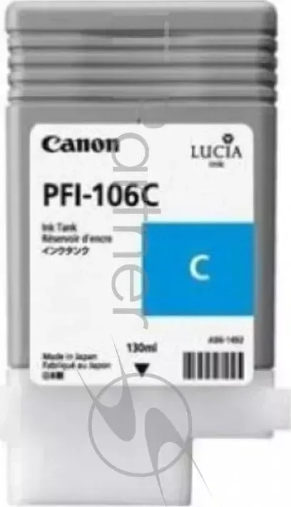 Картридж струйный CANON PFI 106 C голубой для iPF6300S/6400/6450 6622B001