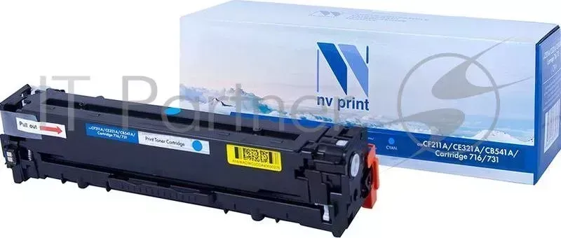 Картридж NVPrint совместимый HP CF211A/CE321A/CB541A/Canon 716/731 Cyan для LaserJet Color Pro M251n/M251nw/M276n/M276nw/CP1525n/CP1525nw/CM1415fn/CM1415fnw/CP1215/CM1