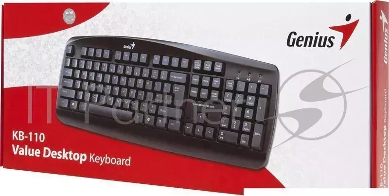 Клавиатура GENIUS KB 110 черный PS/2