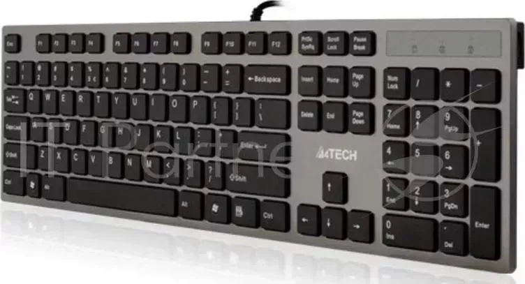 Клавиатура A4 KV-300H серый/черный USB slim A4TECH A4 KV 300H серый Да