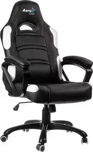 Кресло офисное AEROCOOL геймеров AC80C-BW черно-белое