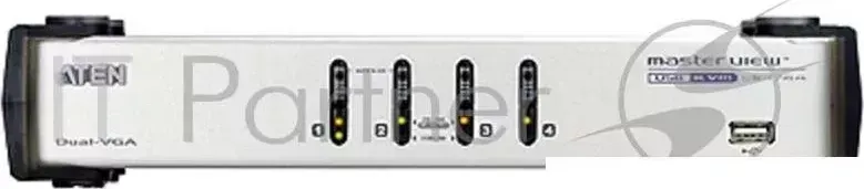 Коммутатор ATEN CS1744C-AT 4-портовый DUAL VIEW KVM