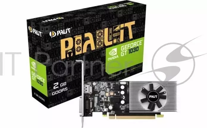 Видеокарта PALIT PCI E PA GT1030 2GD5 nVidia GeForce GT 1030 2048Mb 64bit DDR5 1227/6000 DVIx1/HDMIx1/HDCP Ret