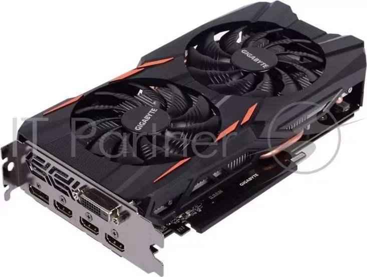 Видеокарта GIGABYTE PCI-E GV-N1050WF2-2GD nVidia GeForce GTX 1050 2048Mb 128bit GDDR5 1354/7008 DVIx1/HDMIx3/DPx1/HDCP Ret