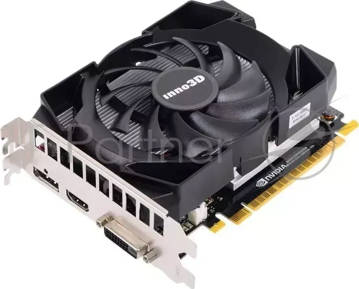 Видеокарта 4Gb <PCI-E> Inno3D GeForce GTX 1050 Ti Compact N105T 1SDV M5CM GTX1050Ti, GDDR5, 192bit, HDCP, DVI, HDMI, DP, Retail