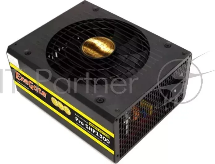 Блок питания 1300W Exegate Pro SHP1300 mining КПД 88%, ATX, black, APFC, 14cm, 24p 2* 4 4 p, 2*P