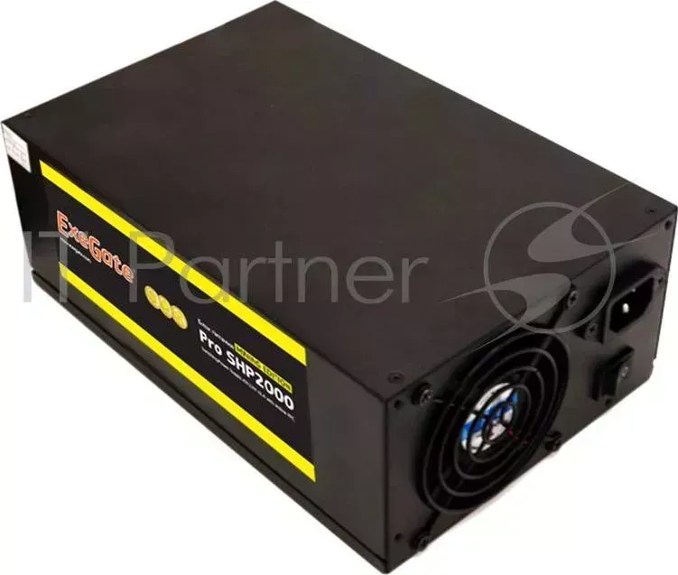 Блок питания 2000W Exegate Pro SHP2000 mining КПД 88%, ATX, black, APFC, 14cm, 24p 2* 4 4 p, 2*P
