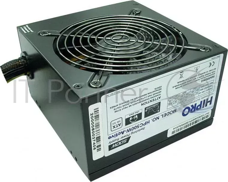 Блок питания Hipro ATX 500W HPC500W-Active 80+ bronze (24+4+4pin) APFC 120mm fan 4xSATA RTL