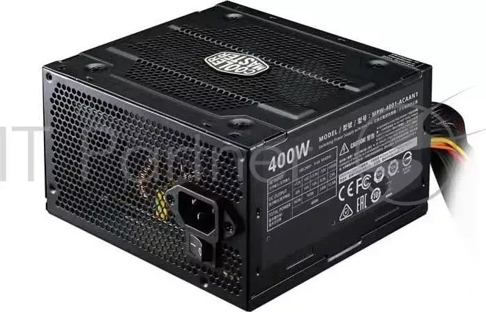 Блок питания 400 Ватт Power Supply Cooler Master Elite V3 , W, ATX, 120mm, 3xSATA, 1xPCI E 6 2 , APFC
