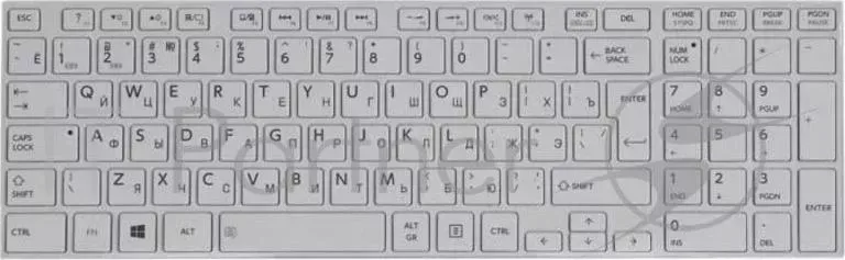 Клавиатура [ TOSHIBA Satellite C55 A H000054180 White, White Frame