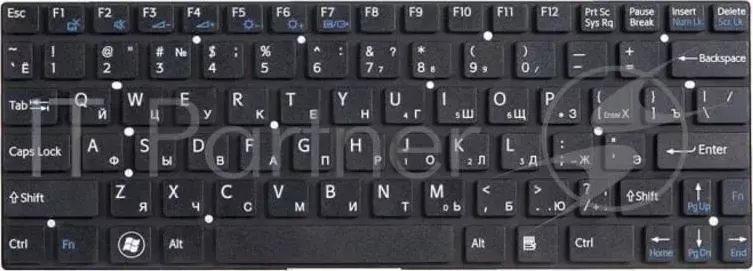 Клавиатура [ SONY Vaio SVT1111 149033851 Black, No Frame
