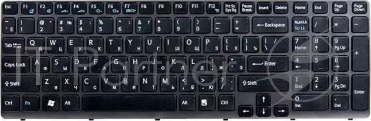 Клавиатура [ SONY Vaio SVE1511 149032351 Black, Silver Frame