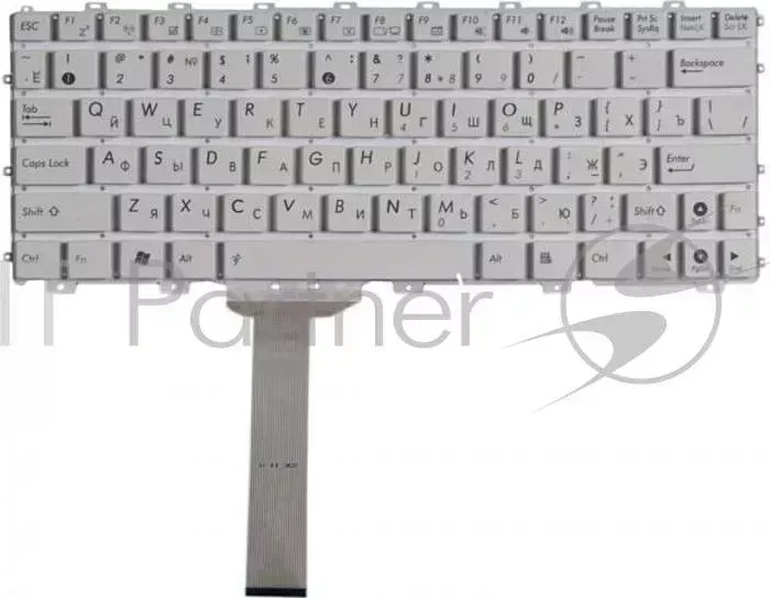 Клавиатура [Asus Eee PC 1011PX, 1015PX] [04GOA291KRU00-1] White, No frame, RU Print, гор. enter ASUS [ PC No RU