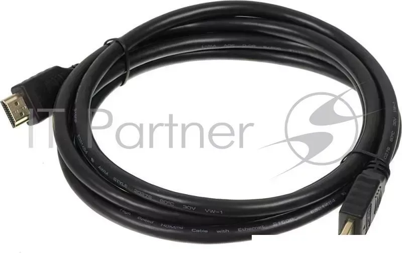 Кабель аудио-видео Buro 2.0 HDMI (m)/HDMI (m) 2м. Позолоченные контакты черный (HDMI 2.0 BHP) BURO -видео / (
