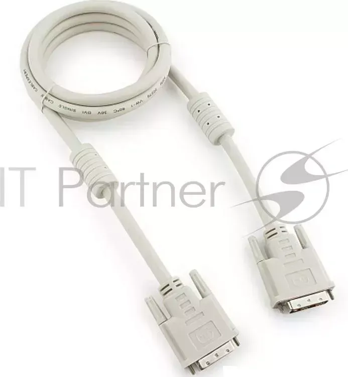 Кабель DVI-D dual link Gembird/ CABLEXPERT CC DVI2 6C, 25M/25M, 1.8м, экран, феррит.кольца, пакет