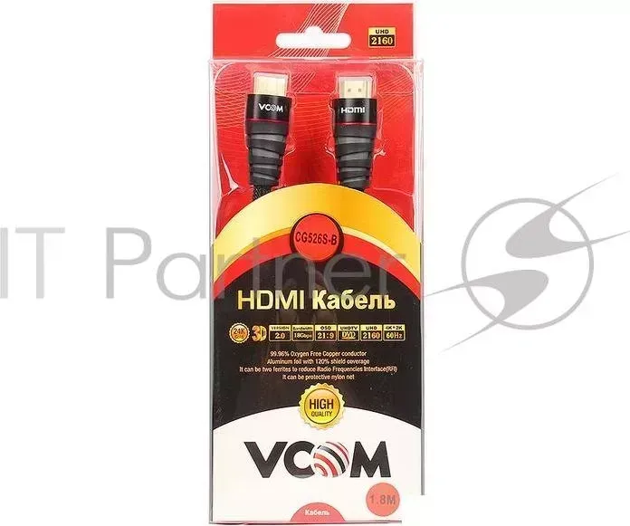 Кабель VCOM CG526S 1.8MB 19M/M ver 2.0 ,1.8m Blister