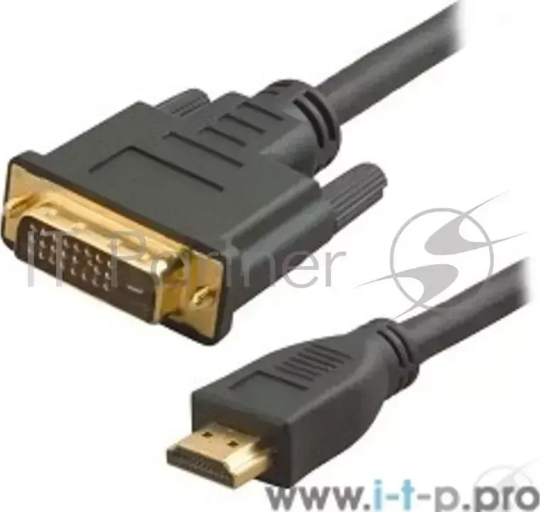 Кабель HDMI / DVI 5bites / APC-073-020 M / M (24+1) double link, зол.разъемы, ферр.кольца, 2м.