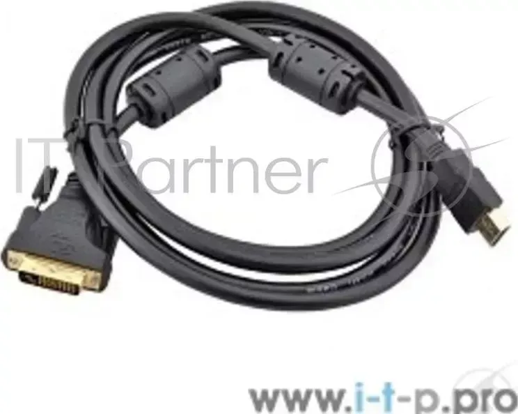 Кабель Telecom (CG481F-5M) HDMI to DVI-D Dual Link (19M -25M) 5м, 2 фильтра 6937510821648