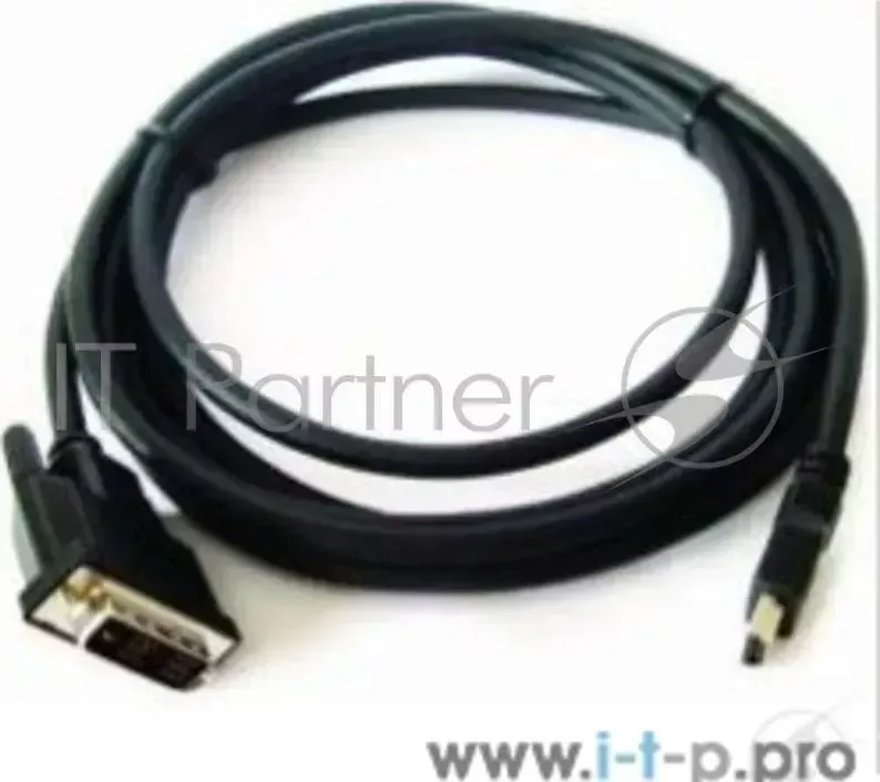 Кабель HDMI-DVI GEMBIRD , 1.8м, 19M/19M, single link, черный, позол.разъемы, экран CC DVI 6