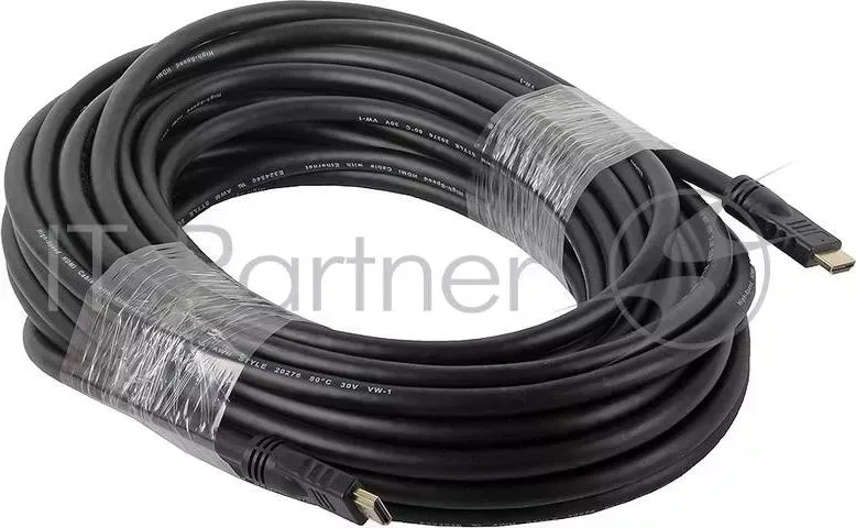 Кабель HDMI GEMBIRD , 20м, v1.4, 19M/19M, черный, позол.раз., экран, пакет, CC 4 20M