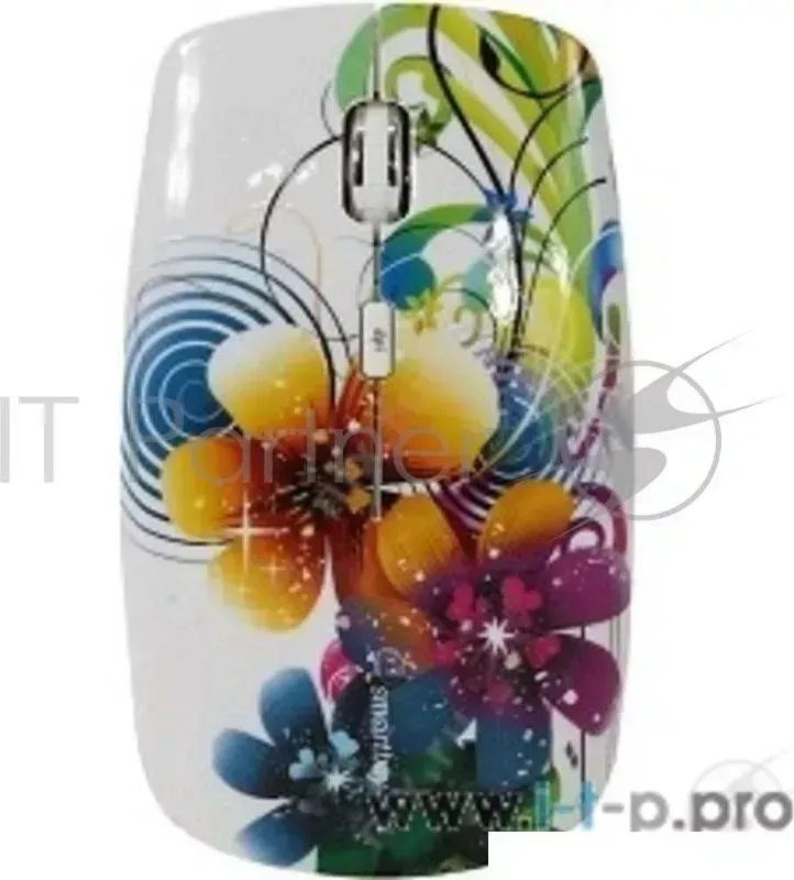 Мышь беспроводная Smartbuy 327AG принт Цветы SBM-327AG-FL-FC