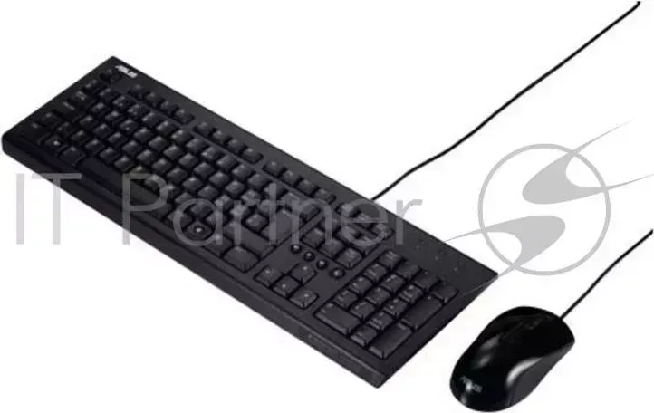 Клавиатура + мышь Asus U2000 клав:черный мышь:черный USB Multimedia ASUS Комплект , Black 90 XB1000KM00050