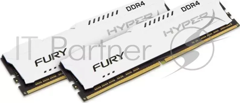 Память оперативная KINGSTON 16GB 2400MHz DDR4 CL15 DIMM Kit of 2 HyperX FURY White ( of 2)