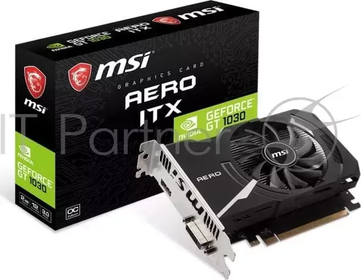 Видеокарта PCIE16 GT1030 2GB GDDR4 GT 1030 AERO ITX 2GD4 OC MSI GT OC