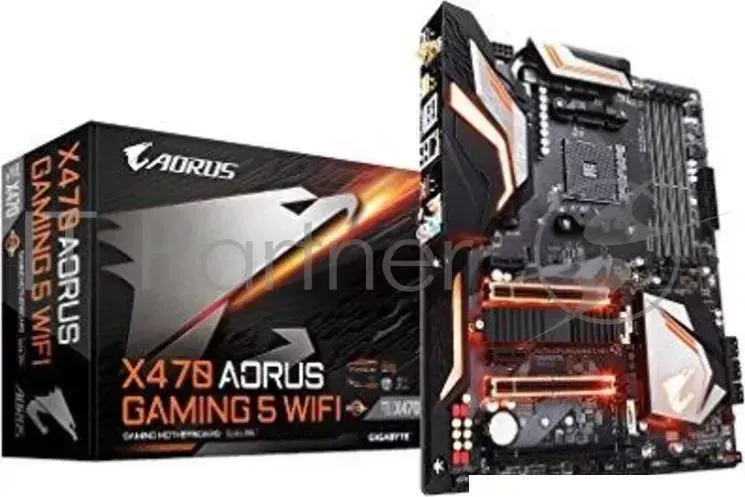 Материнская плата AMD X470 SAM4 ATX X470 AORUS GAM 5 WIFI GIGABYTE GIGABYTE 5