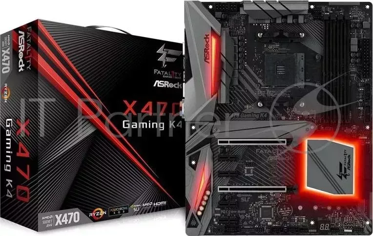 Материнская плата AMD X470 SAM4 ATX X470 GAMING K4 ASROCK ASROCK K4