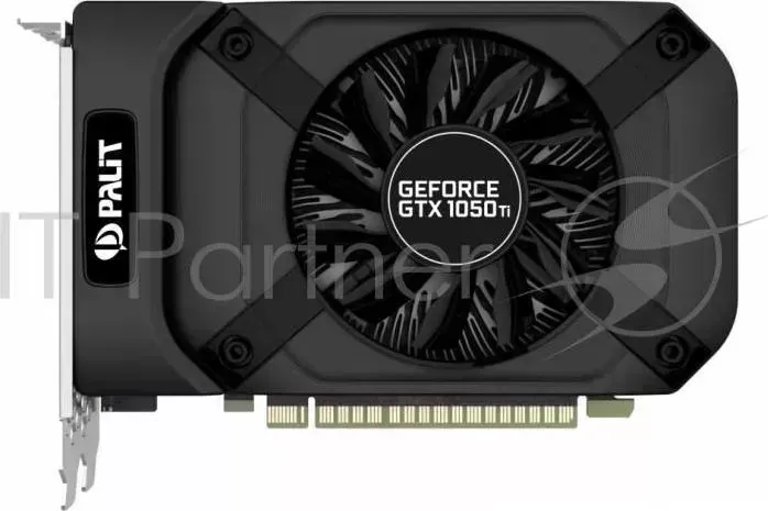 Видеокарта PALIT PCI E PA GTX1050Ti StormX 4G nVidia GeForce GTX 1050TI 4096Mb 128bit GDDR5 1290/7000 DVIx1/HDMIx1/DPx1/HDCP Ret