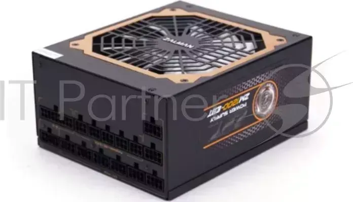 Блок питания ZALMAN ZM1200 EBT, 1200W, ATX12V v2.3, EPS, APFC, 14cm Fan, 80 Gold, Retail