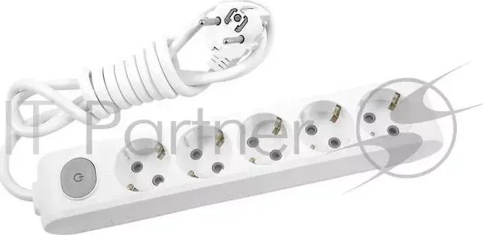 Удлинитель PANASONIC WLTB04432WH-RES 5гн х 5м с/з с выключателем белый X-TENDIA PANASONIC х с