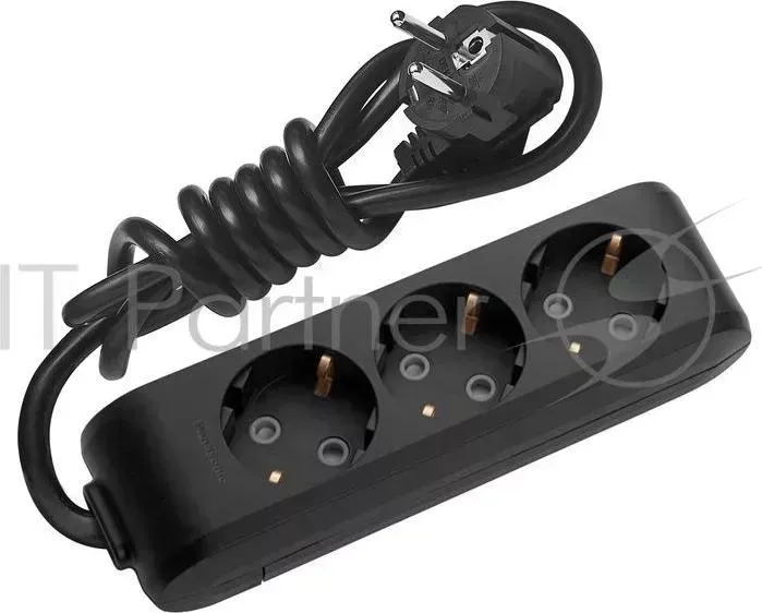 Удлинитель PANASONIC WLTA04322WH-RES 3гн х 3м с/з черный X-TENDIA PANASONIC х
