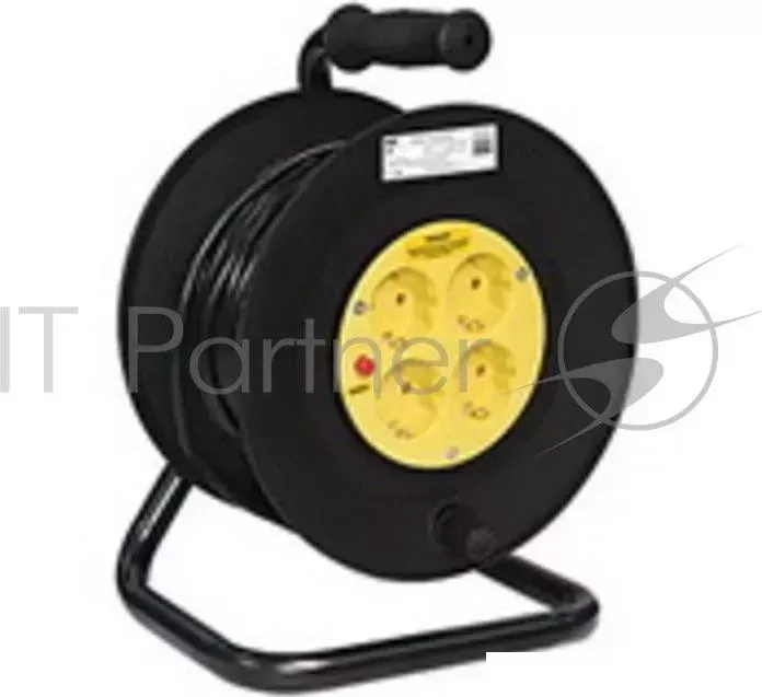 Удлинитель ИЭК УК30 ''Professional'' на катушке 4гнезда с/з 30м (КГ 3х1,5) метал. с термозащитой IEK с