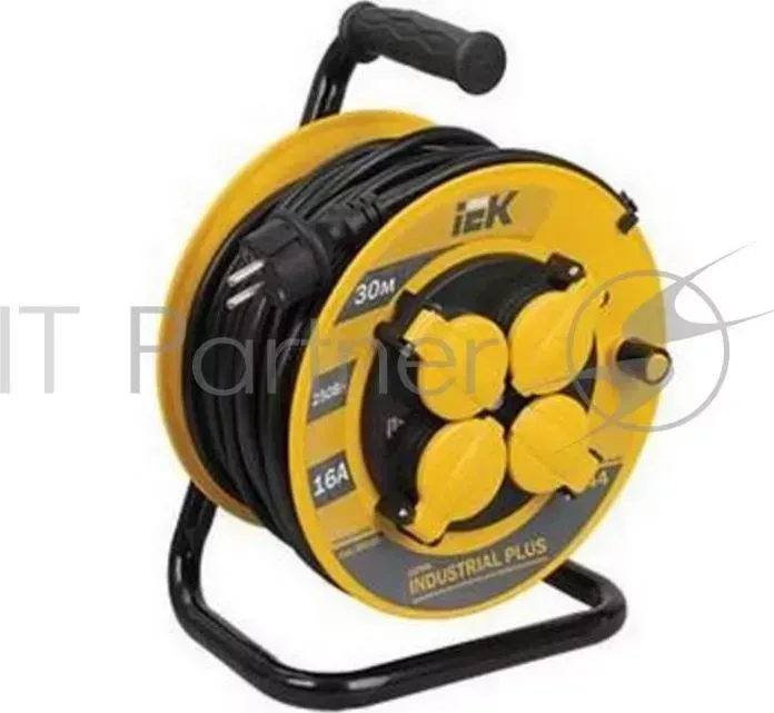 Удлинитель IEK УК20 ''Industrial plus'' катушка т/з 4 места 2р pе/20м 3х1.5мм2 IP44