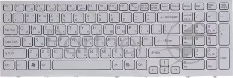 Клавиатура [ SONY Vaio VPC EB A1773537A 148793271 White, white frame
