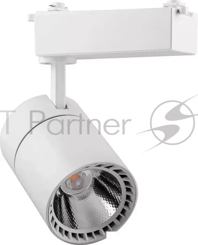 Светильник трековый светодиодный FERON 29515 на шинопровод 30W/2400 Lm/4000К, 35 гр., белый,AL103