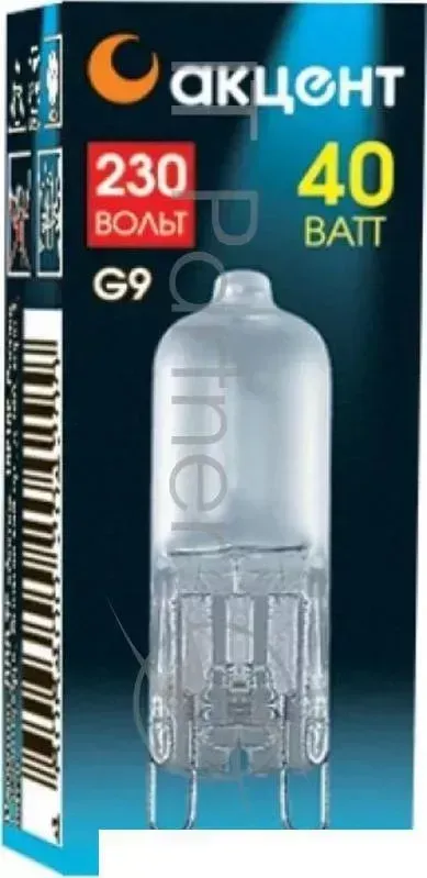Лампа галогенная АКЦЕНТ JCD 230В 40W G9 FR капсульная матовая
